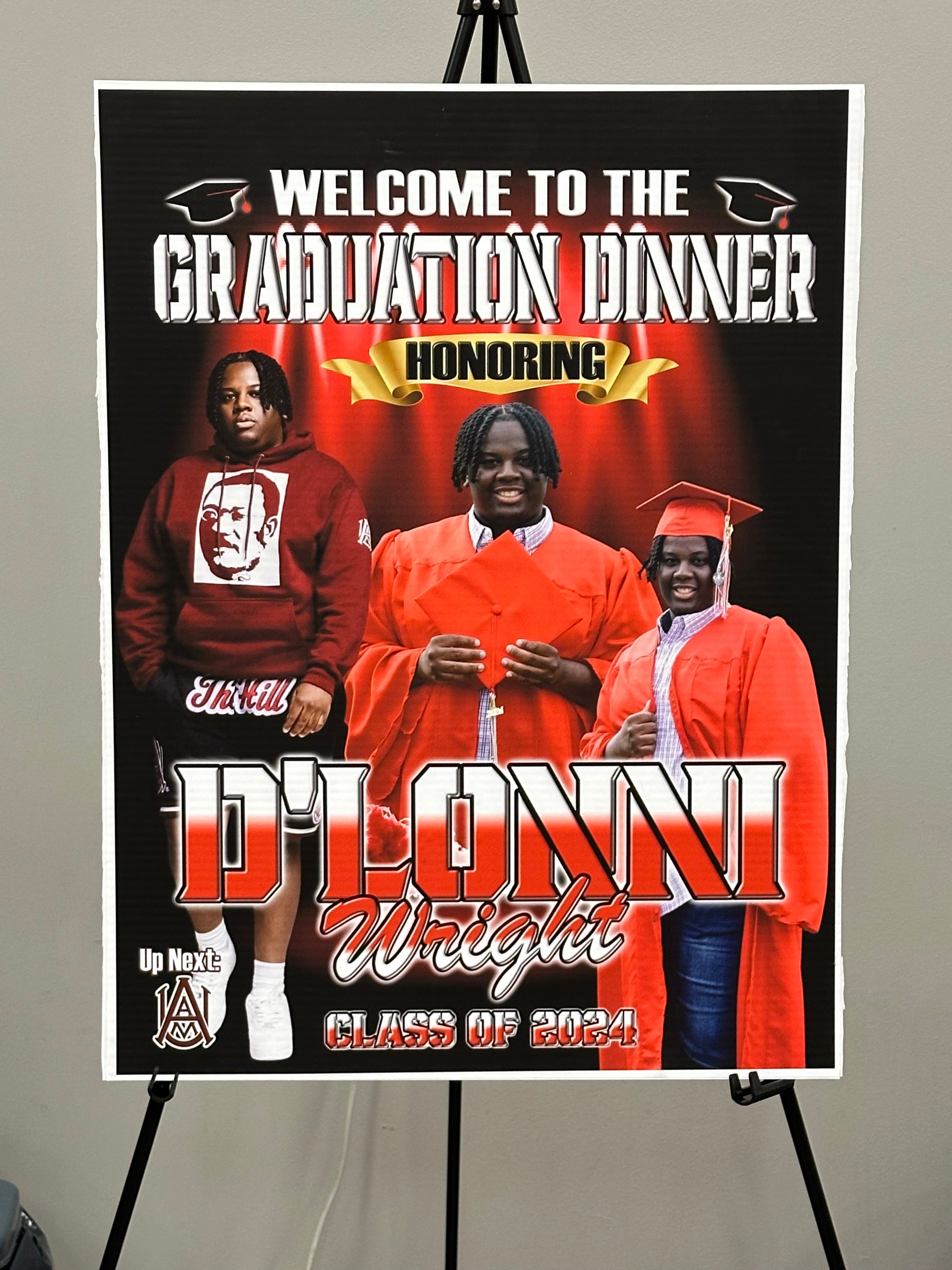Custom 12x18 Printed Sign