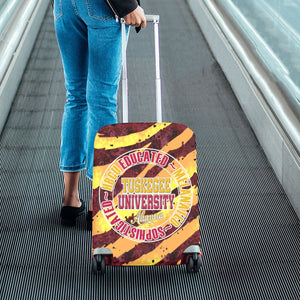 HBCU (Skegee) Small TIGER STRIPES Luggage Cover