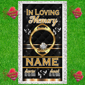Custom Celebration of Life Vinyl Memorial Covers