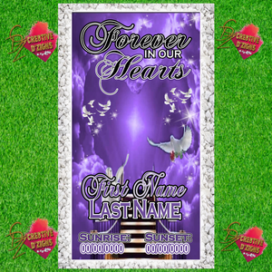 Custom Celebration of Life Vinyl Memorial Covers