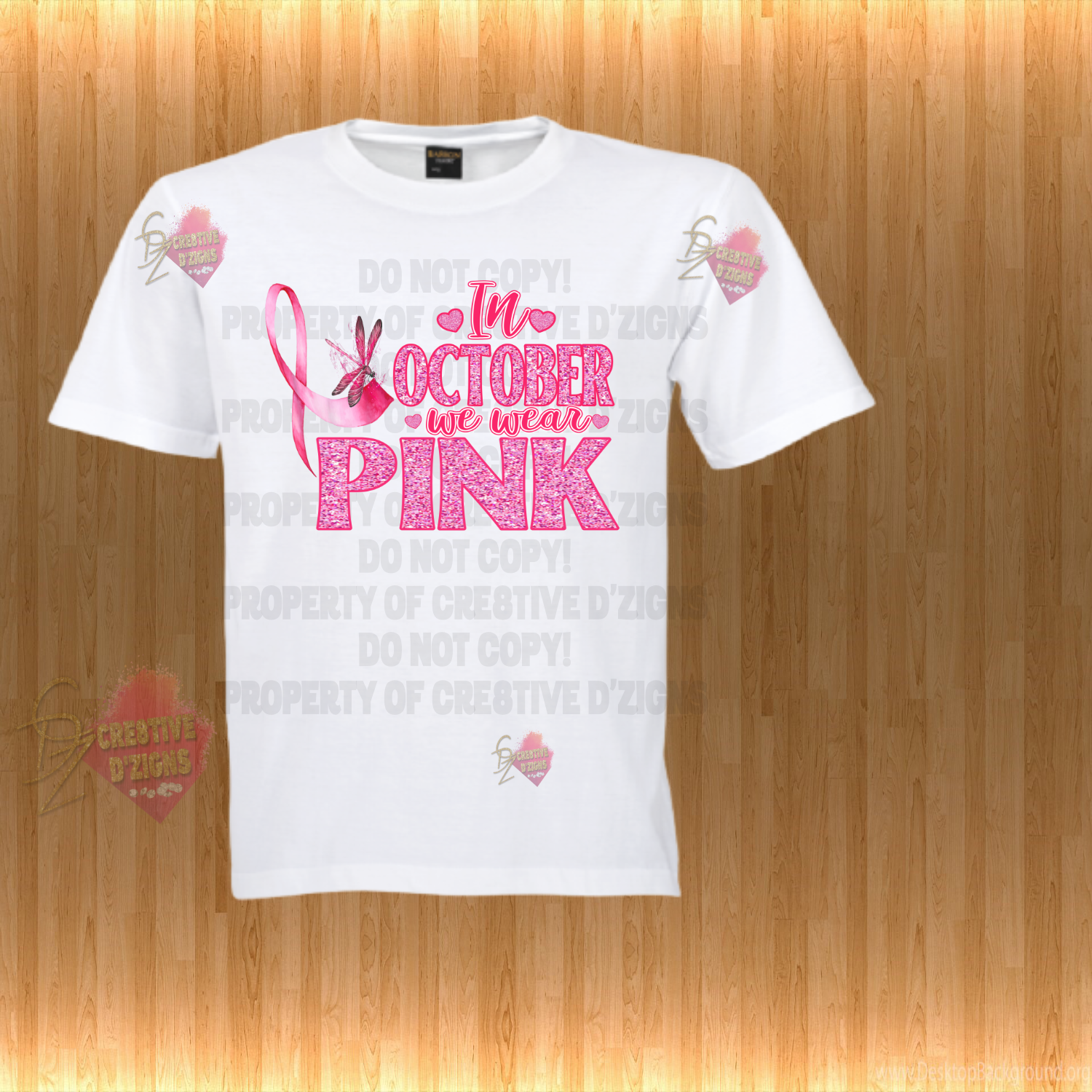 Breast Cancer Awareness Adult Printed Tees