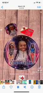 Custom Foldable Disc Fan w/Pouch