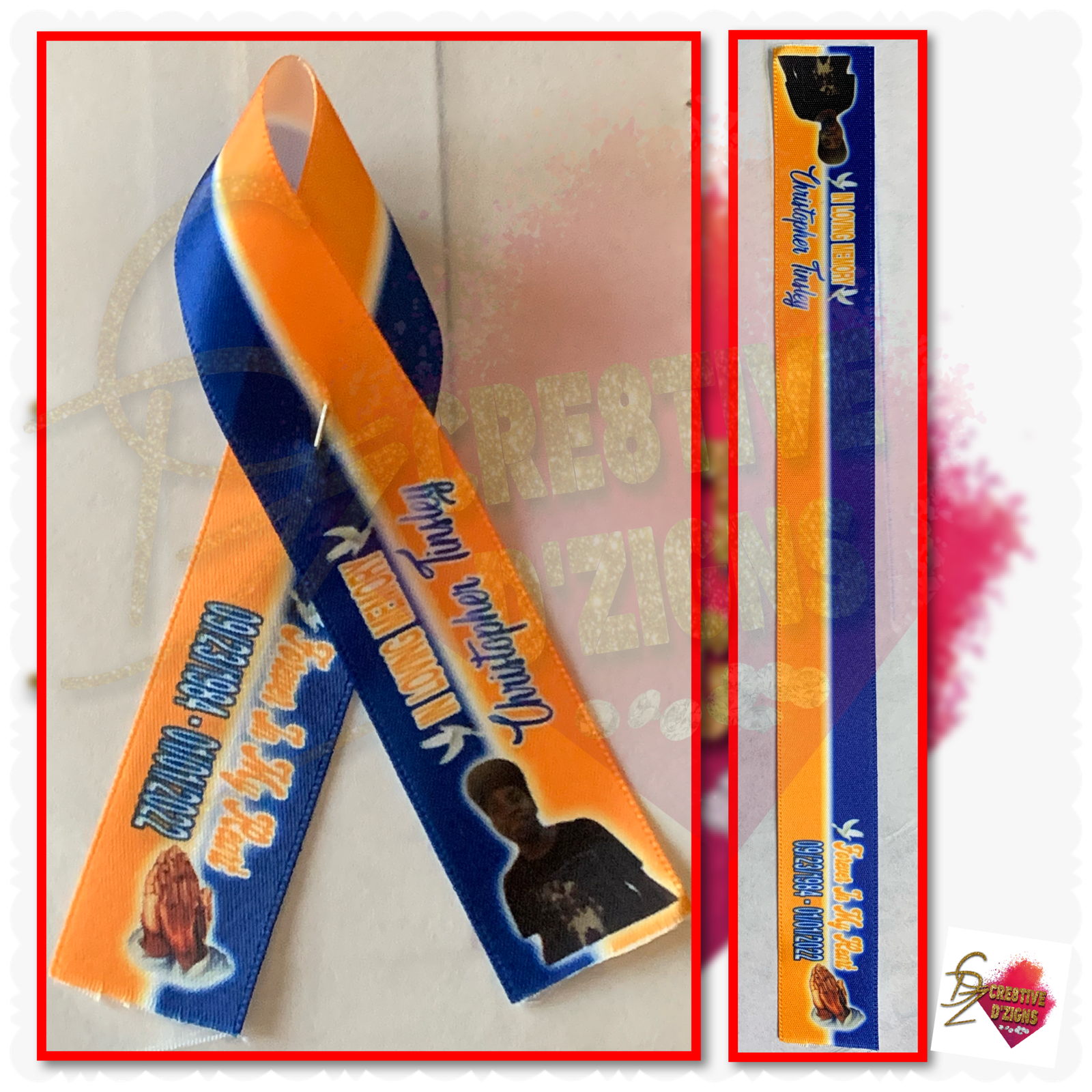 Custom Memorial Ribbons
