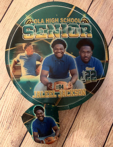 Custom Foldable Disc Fan w/Pouch