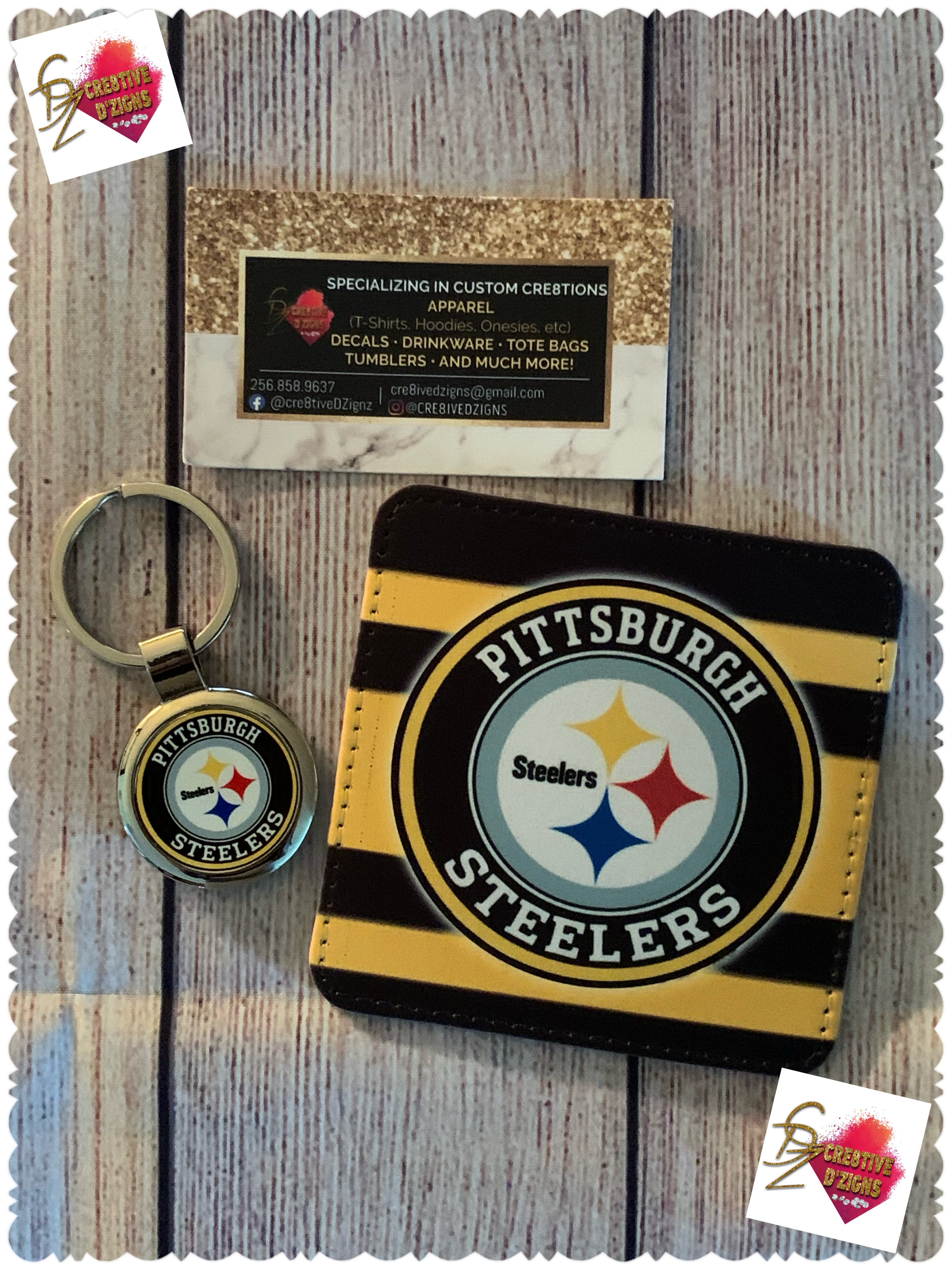 Custom Coaster & Keychain Set