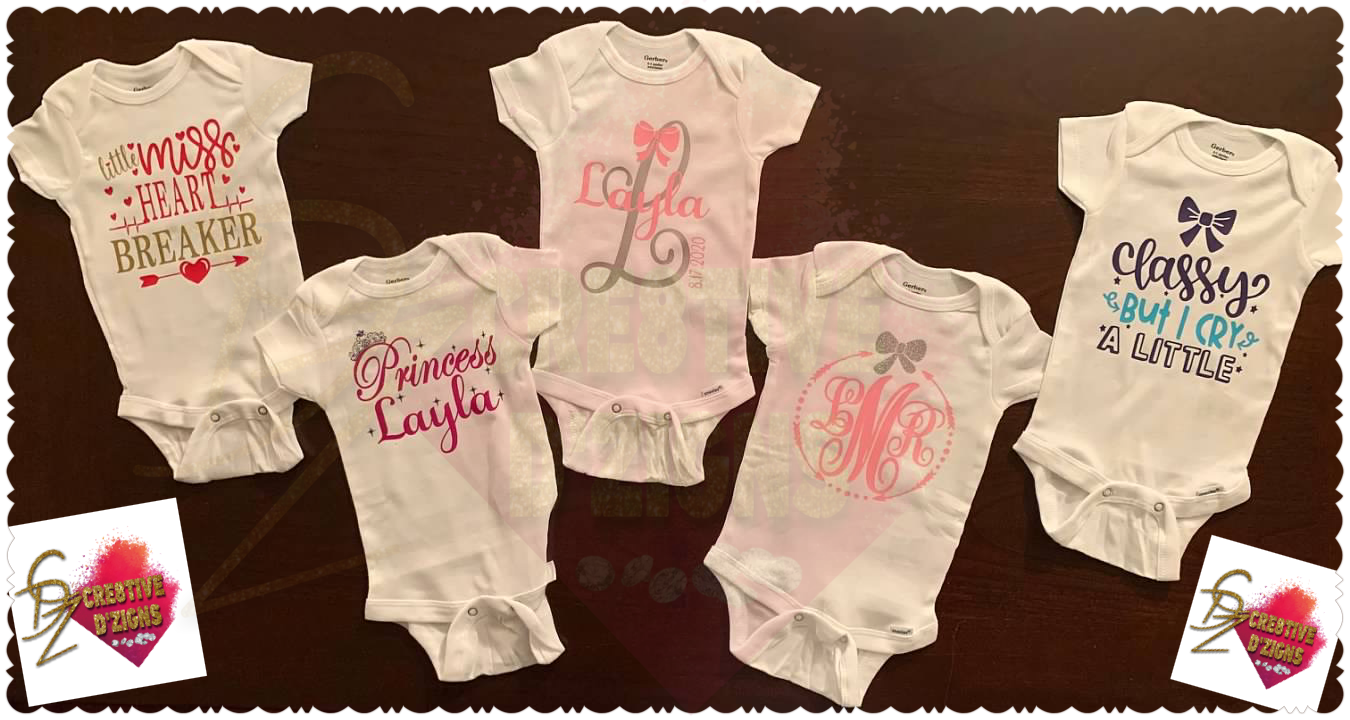 Custom Vinyl Onesies
